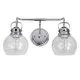Shirley Metal/ Bubbled Glass Vanity Light