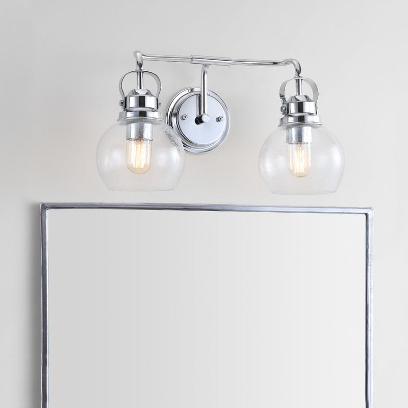 Shirley Metal/ Bubbled Glass Vanity Light