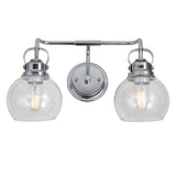 Shirley Metal/ Bubbled Glass Vanity Light