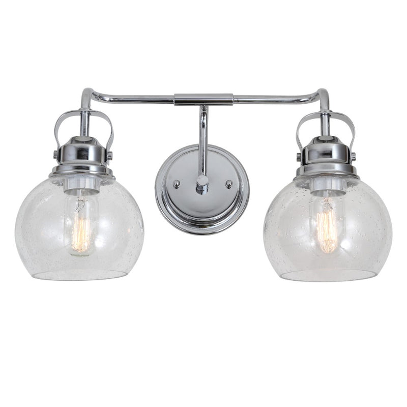 Shirley Metal/ Bubbled Glass Vanity Light