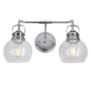 Shirley Metal/ Bubbled Glass Vanity Light