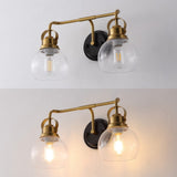 Shirley Metal/ Bubbled Glass Vanity Light