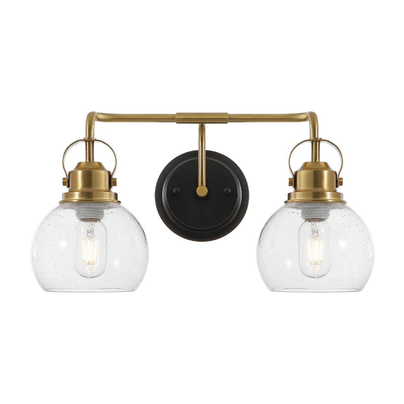 Shirley Metal/ Bubbled Glass Vanity Light