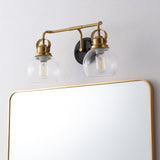 Shirley Metal/ Bubbled Glass Vanity Light