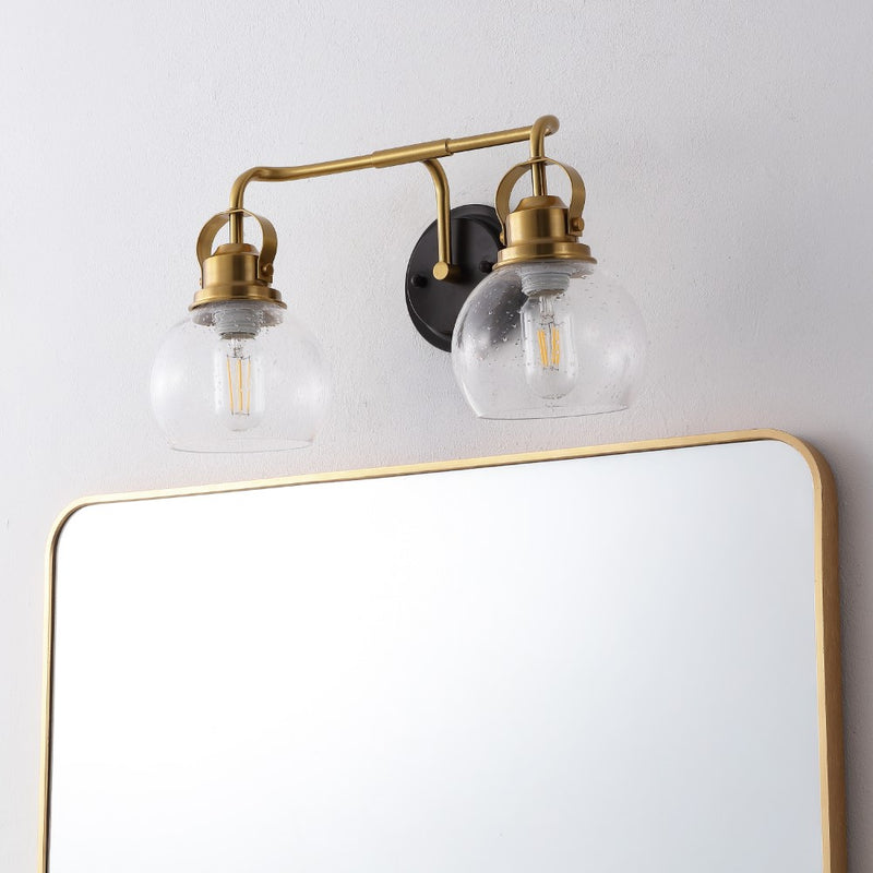 Shirley Metal/ Bubbled Glass Vanity Light