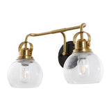 Shirley Metal/ Bubbled Glass Vanity Light