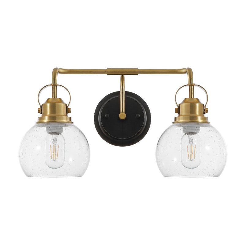 Shirley Metal/ Bubbled Glass Vanity Light