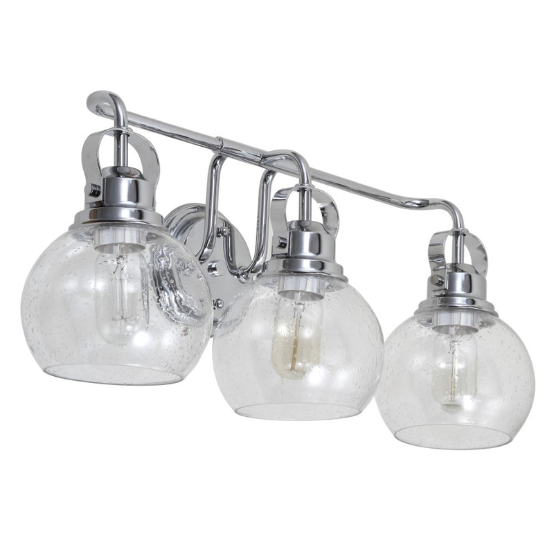 Shirley Metal/ Bubbled Glass Vanity Light