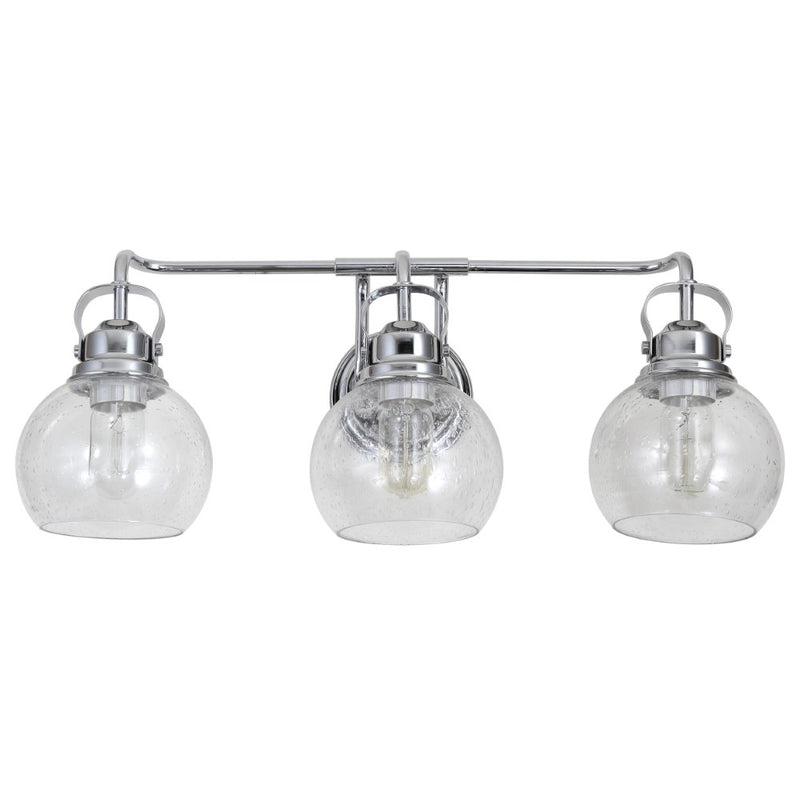 Shirley Metal/ Bubbled Glass Vanity Light