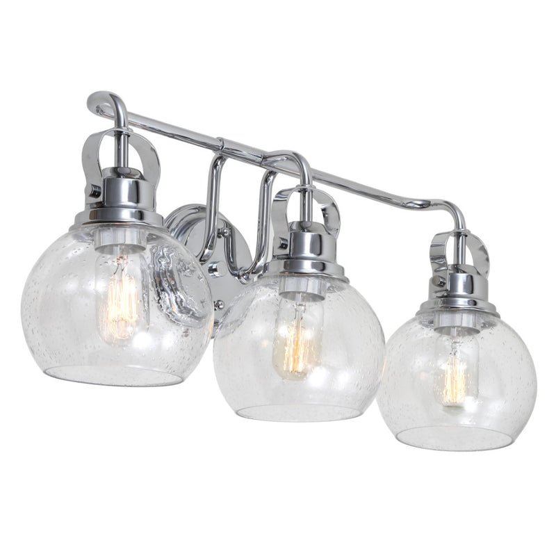 Shirley Metal/ Bubbled Glass Vanity Light