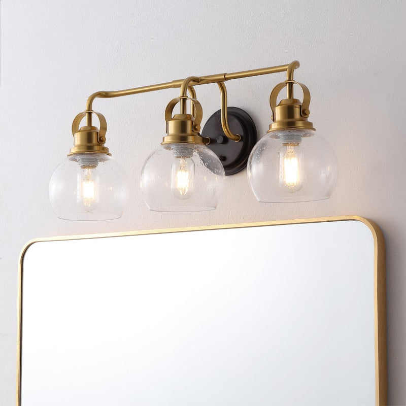 Shirley Metal/ Bubbled Glass Vanity Light