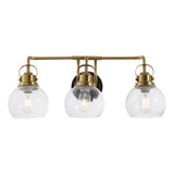 Shirley Metal/ Bubbled Glass Vanity Light