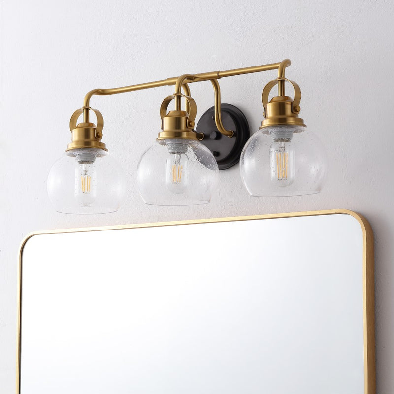 Shirley Metal/ Bubbled Glass Vanity Light