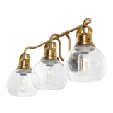 Shirley Metal/ Bubbled Glass Vanity Light