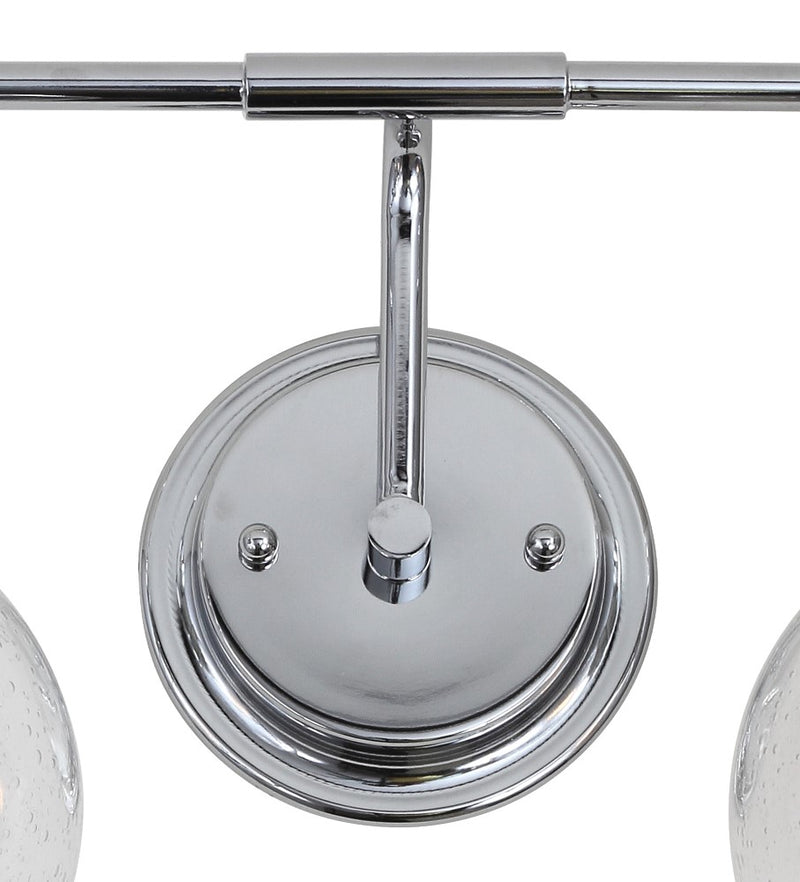 Shirley Metal/ Bubbled Glass Vanity Light