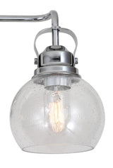 Shirley Metal/ Bubbled Glass Vanity Light