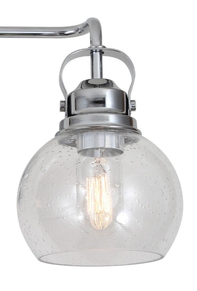 Shirley Metal/ Bubbled Glass Vanity Light
