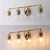 Shirley Metal/ Bubbled Glass Vanity Light
