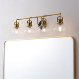 Shirley Metal/ Bubbled Glass Vanity Light