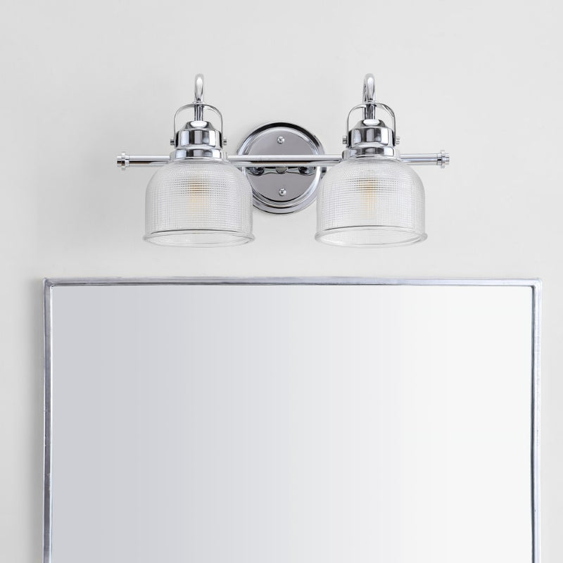 Virginia Metal/Glass LED Vanity Light - JONATHAN Y