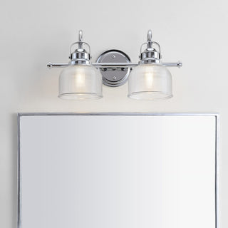 Virginia Metal/Glass LED Vanity Light - JONATHAN Y
