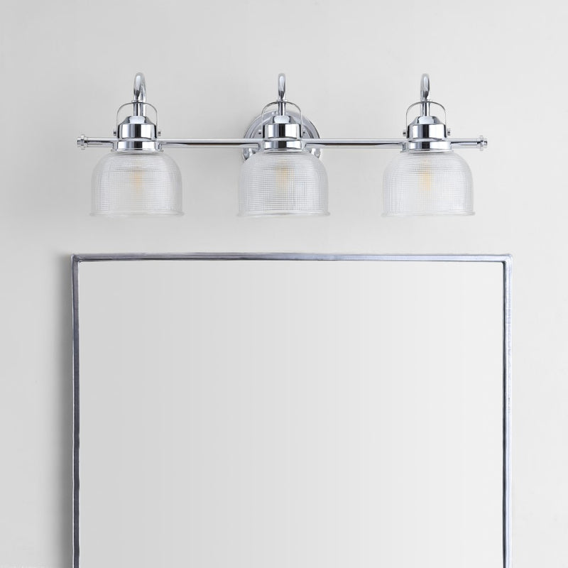 Virginia Metal/Glass LED Vanity Light - JONATHAN Y