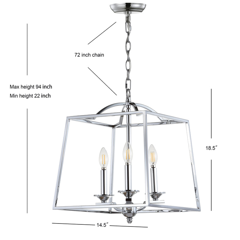 Gloria 14.5" Metal LED Pendant - JONATHAN Y