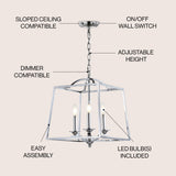 Gloria 14.5" Metal LED Pendant - JONATHAN Y