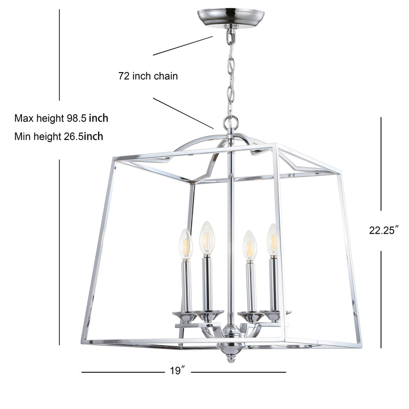 Gloria 14.5" Metal LED Pendant - JONATHAN Y