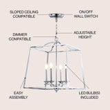 Gloria 14.5" Metal LED Pendant - JONATHAN Y