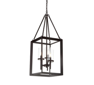 Anna 12" Metal/Glass LED Pendant - JONATHAN Y