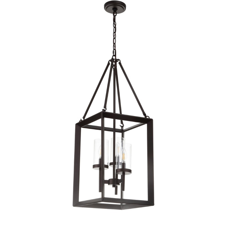 Anna 12" Metal/Glass LED Pendant - JONATHAN Y