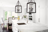 Anna 12" Metal/Glass LED Pendant - JONATHAN Y
