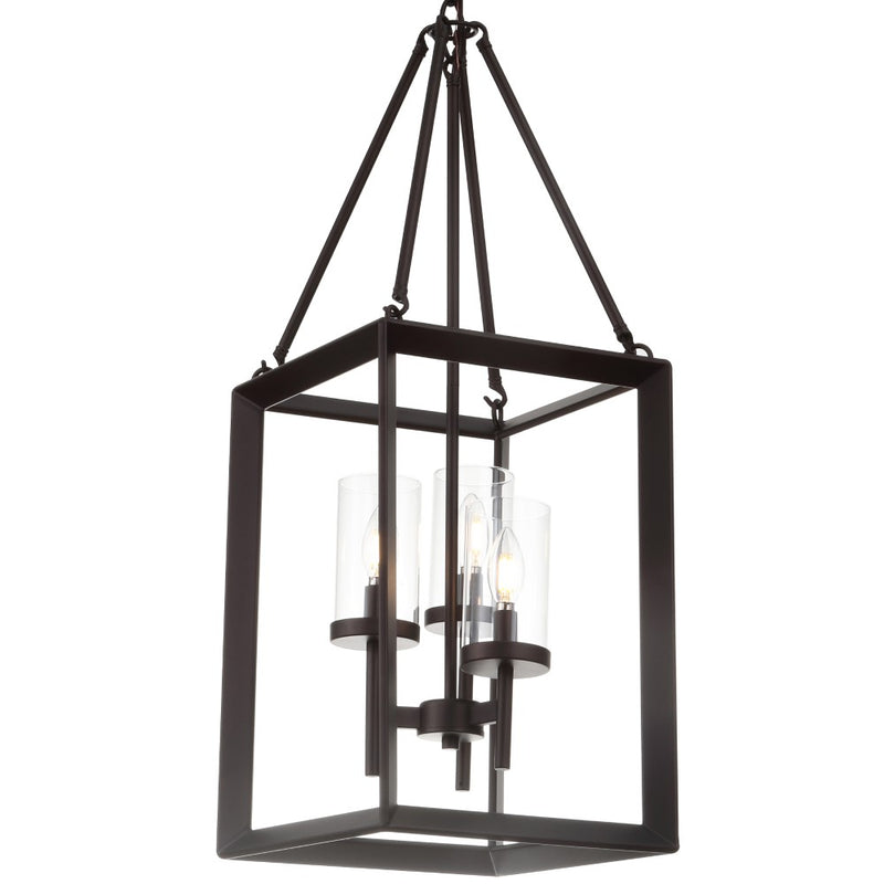Anna 12" Metal/Glass LED Pendant - JONATHAN Y