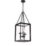 Anna 12" Metal/Glass LED Pendant - JONATHAN Y