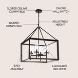 Anna 12" Metal/Glass LED Pendant - JONATHAN Y