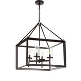 Anna 12" Metal/Glass LED Pendant - JONATHAN Y