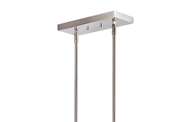 Anna 38.5" Linear Metal/Glass LED Pendant - JONATHAN Y