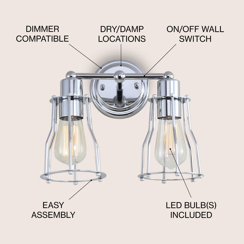 Evelyn Metal Vanity Light
