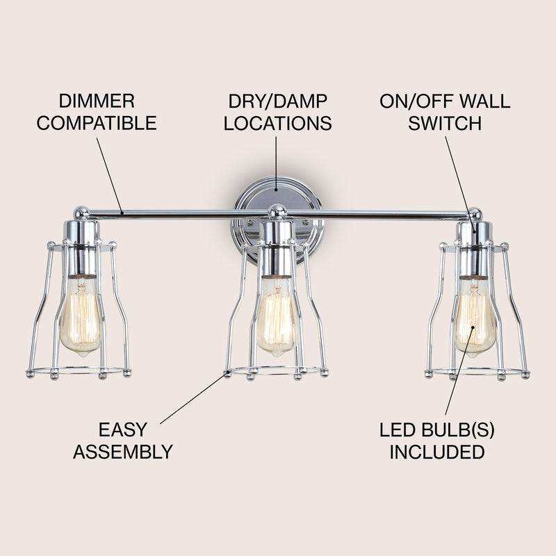 Evelyn Metal Vanity Light