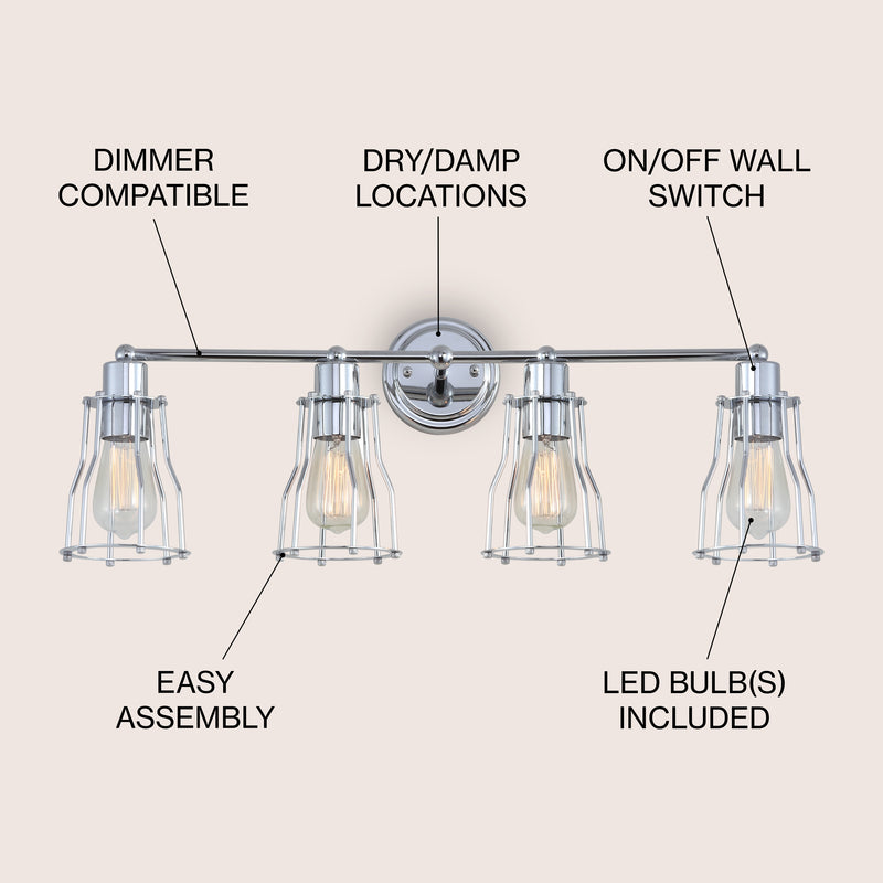 Evelyn Metal Vanity Light