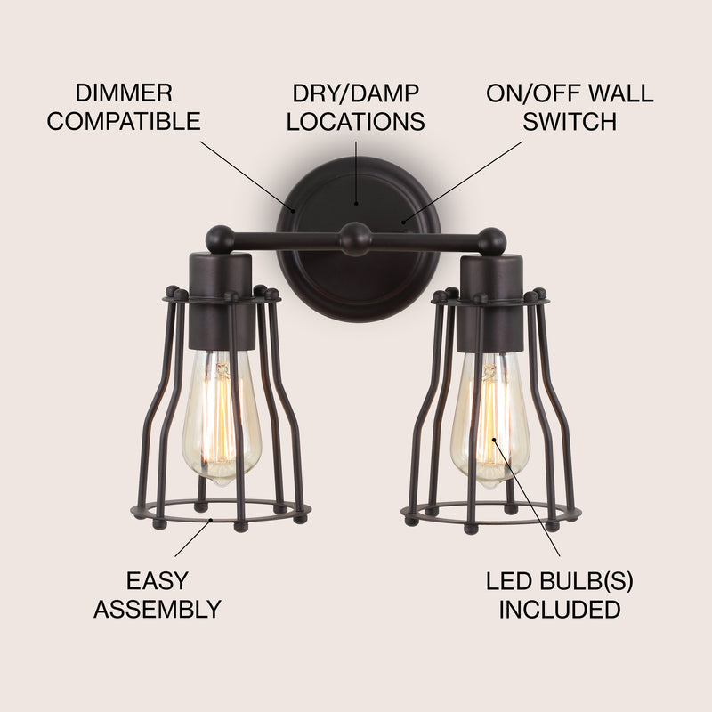 Evelyn Metal Vanity Light