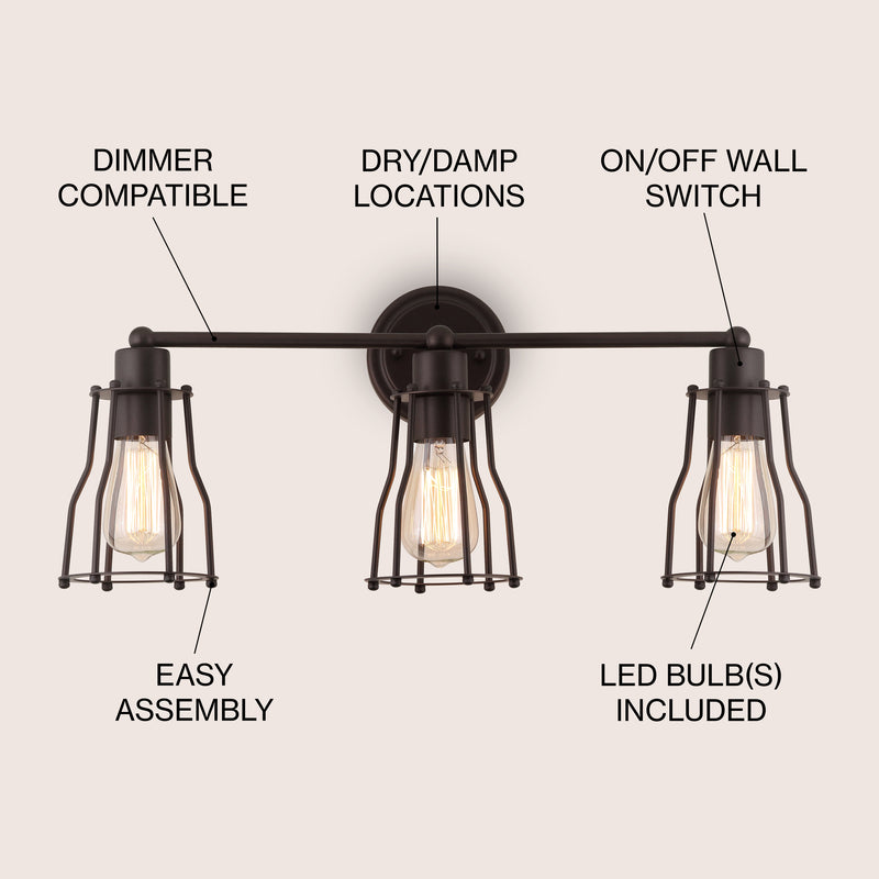 Evelyn Metal Vanity Light