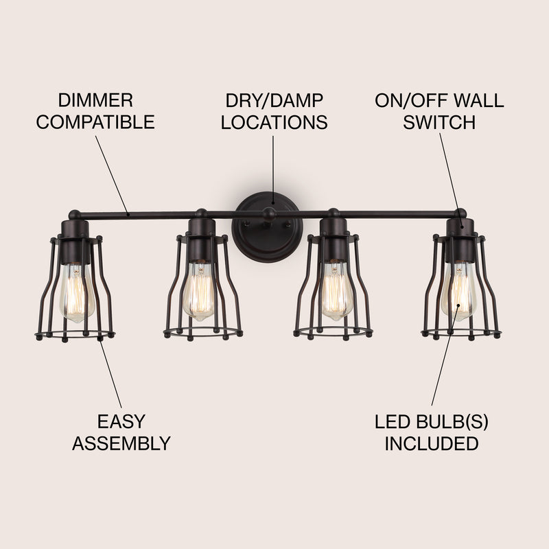 Evelyn Metal Vanity Light