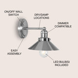 July Metal Shade Sconce