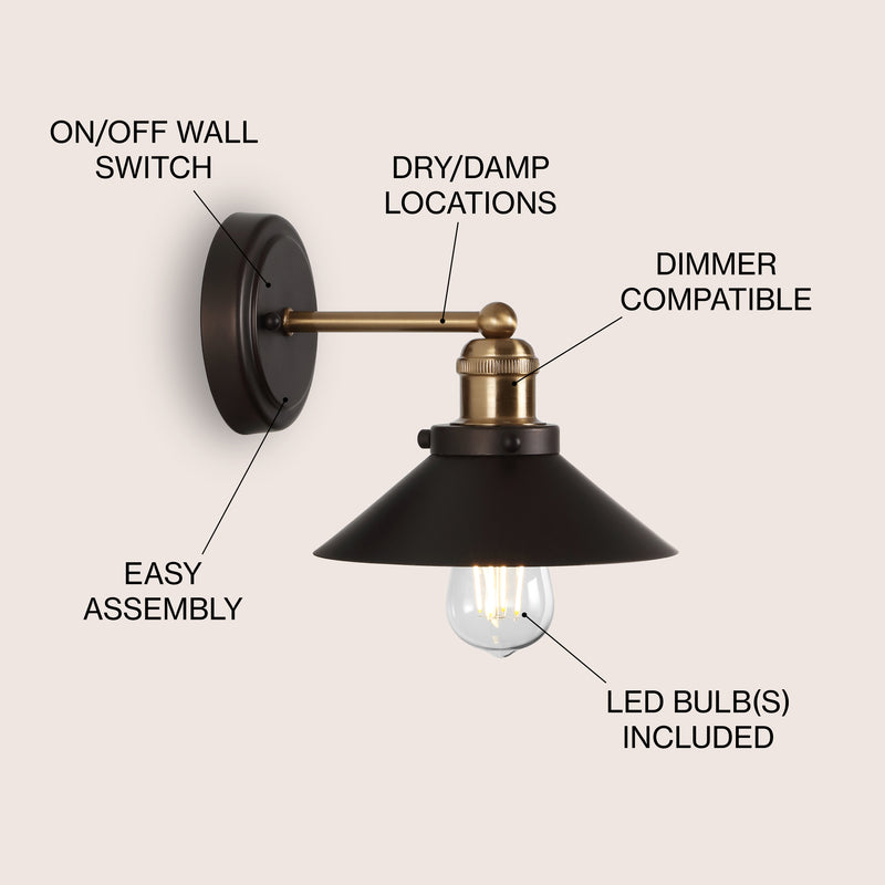 July Metal Shade Sconce
