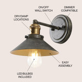 July Metal Shade Sconce