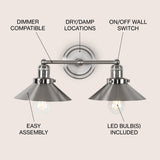 July Metal Shade Sconce