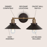 July Metal Shade Sconce