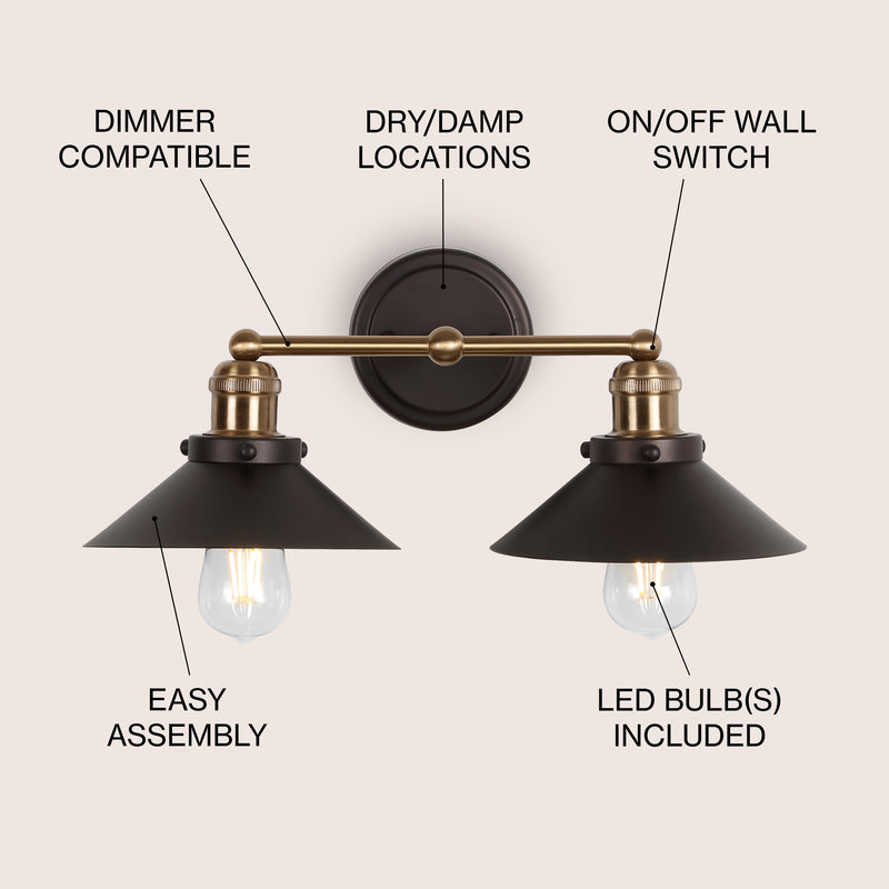 July Metal Shade Sconce